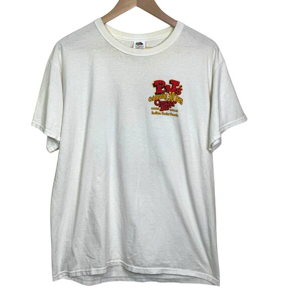 Vintage Fruit of the Loom Size Large PJ's Oyster Bar Indian Rocks FL T-Shirt - Picture 3 of 5